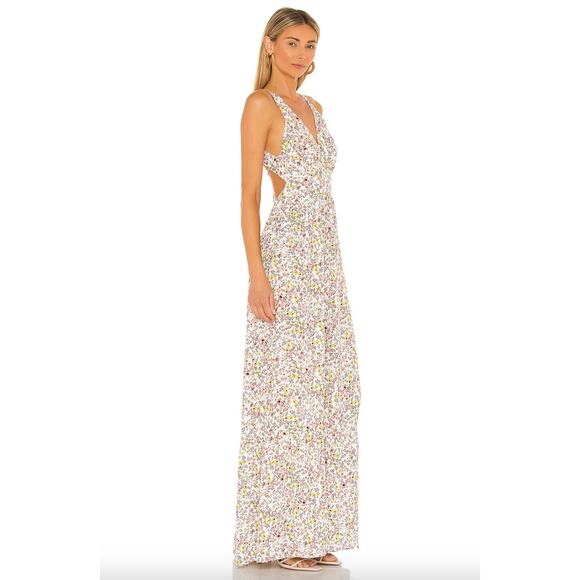 AFRM Vail Halter Maxi Blanc Ditsy - Picture 3 of 12